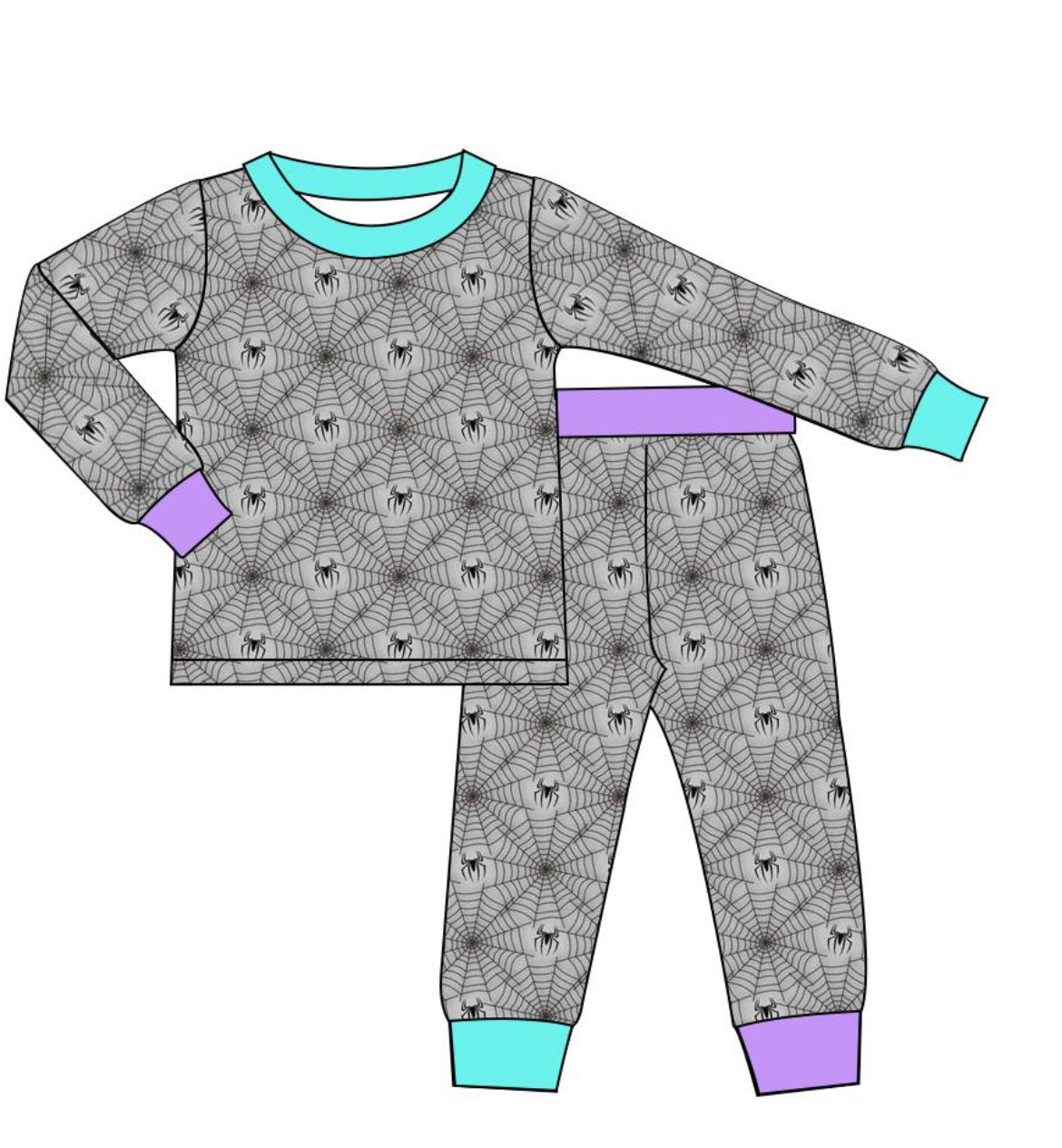 Webs Up Teal & Purple Set
