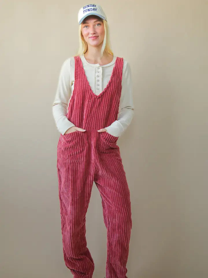 New In Cozy Soft Corduroy Jumpsuit