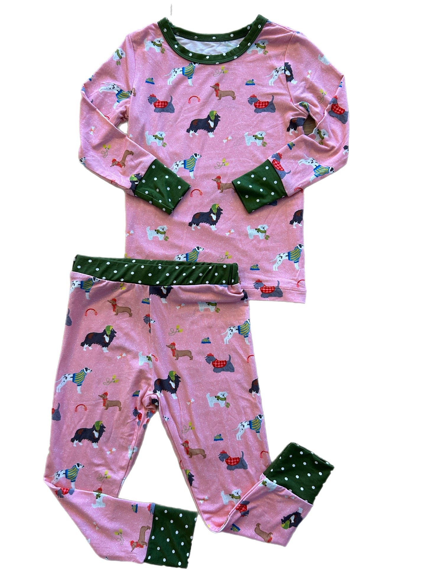 Snuggle Pups Pink Two Piece Set